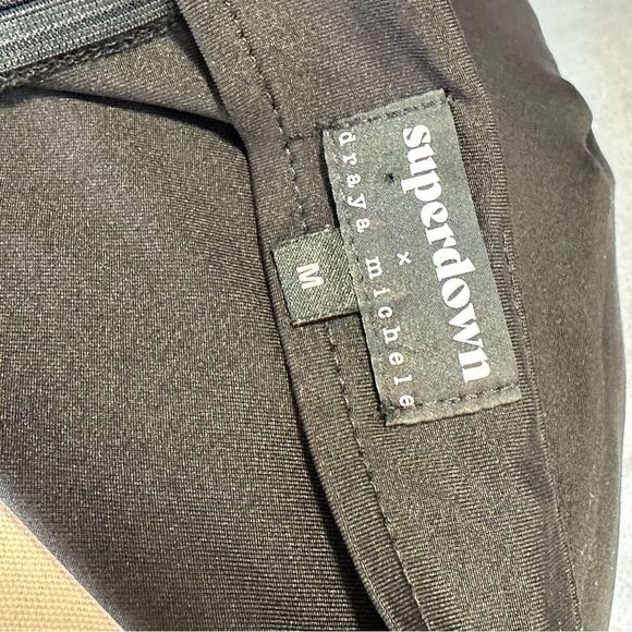 Superdown Lydia Black Maxi High Slit Skirt | Size M - Picture 7 of 8